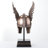 9.45 inches Height Cold Cast Bronze  Norse Winged Helmet of Odin Bronze Finish Figurine