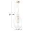 Luminaire suspendu 1 lumière Seandell