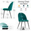 Chaise d'appoint rembourrée capitonnée en bois manufacturé-1313168008