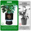 Jardinières droites en plastique 14 pièces avec pots de drainage 14 pouces 2 pièces pour plantes d'intérieur-2001549378