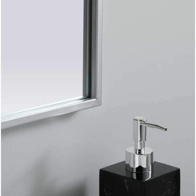 Sabine Metal Arch Wall Mirror, Silver, 40" x 27"
