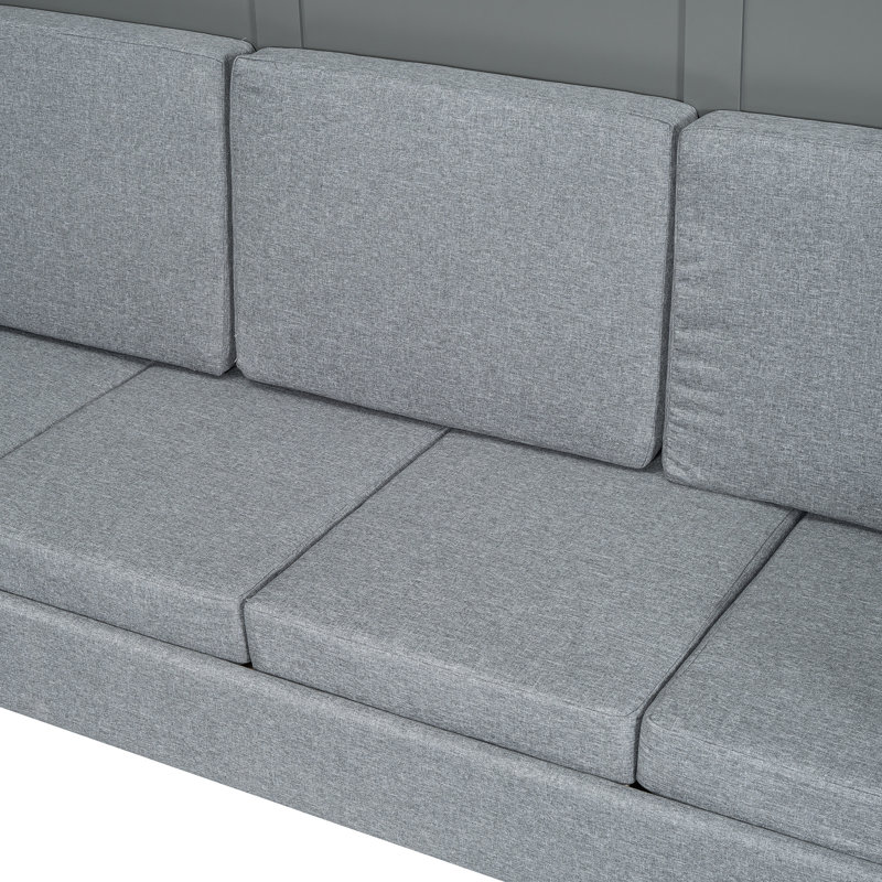 Lit mural gris Queen - Multifonctionnel, pour un sommeil réparateur, gain d'espace, dimensions personnalisables, idéal pour les petits appartements ou les espaces restreints.