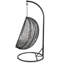 Chaise suspendue en tissu et blanc Simona-1232027751