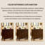 Buffet 46,85 "en bois de frêne massif vintage, armoire de rangement haute, présentoir multi-tiroirs et armoire de rangement