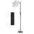 62" Arched Floor Lamp with Remote Control and Bulb Included-1993365009