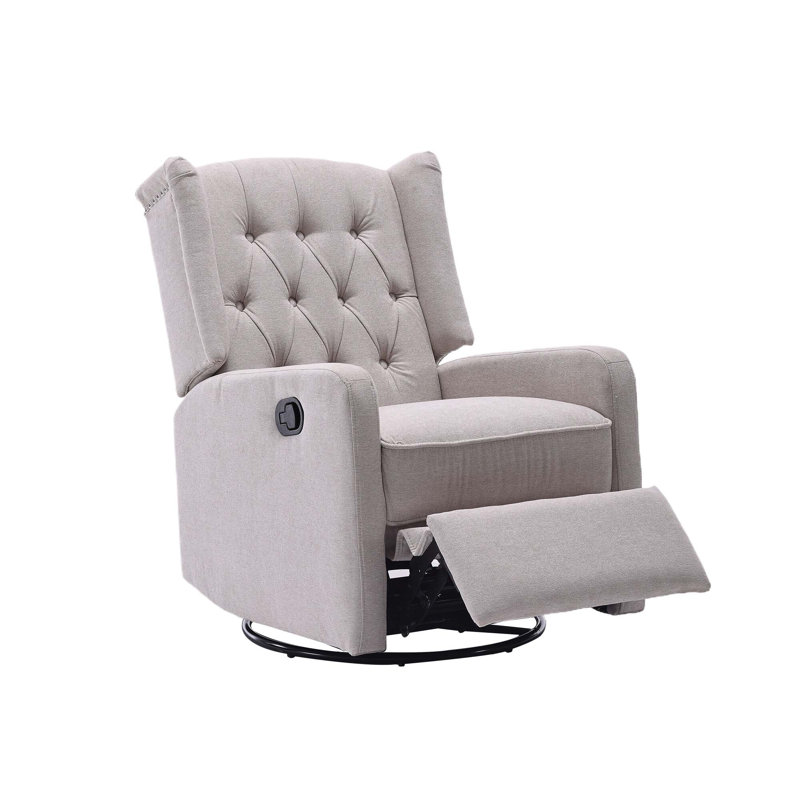 Fauteuil inclinable berçant, Lin beige