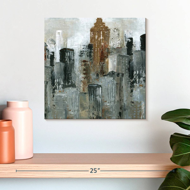 Peinture Intersection, H 16 po x l 16 po