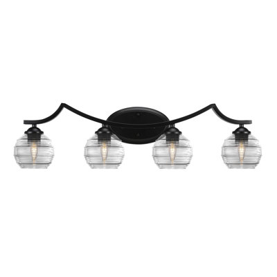 Barre d'éclairage de salle de bain 4 lumières Zilo