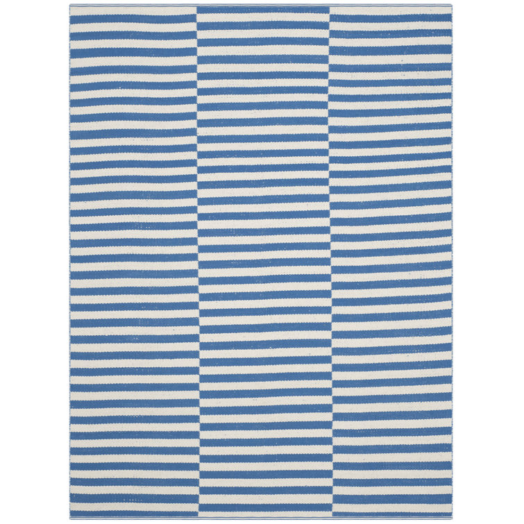 Haqeem Hand Woven Cotton Geometric Rug