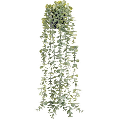 Fake Plants Artificial Hanging Eucalyptus Plants Faux Ivy Vines for Bathroom Shelf Bedroom Wall Decor Indoor 1Pcs
