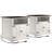 August Grove® Modern Nightstand With Cabinet & Built-In 2 AC Outlets & 2 USB Ports, Farmhouse Style End Table With Barndoor (Set of 2)-448037043-448037045