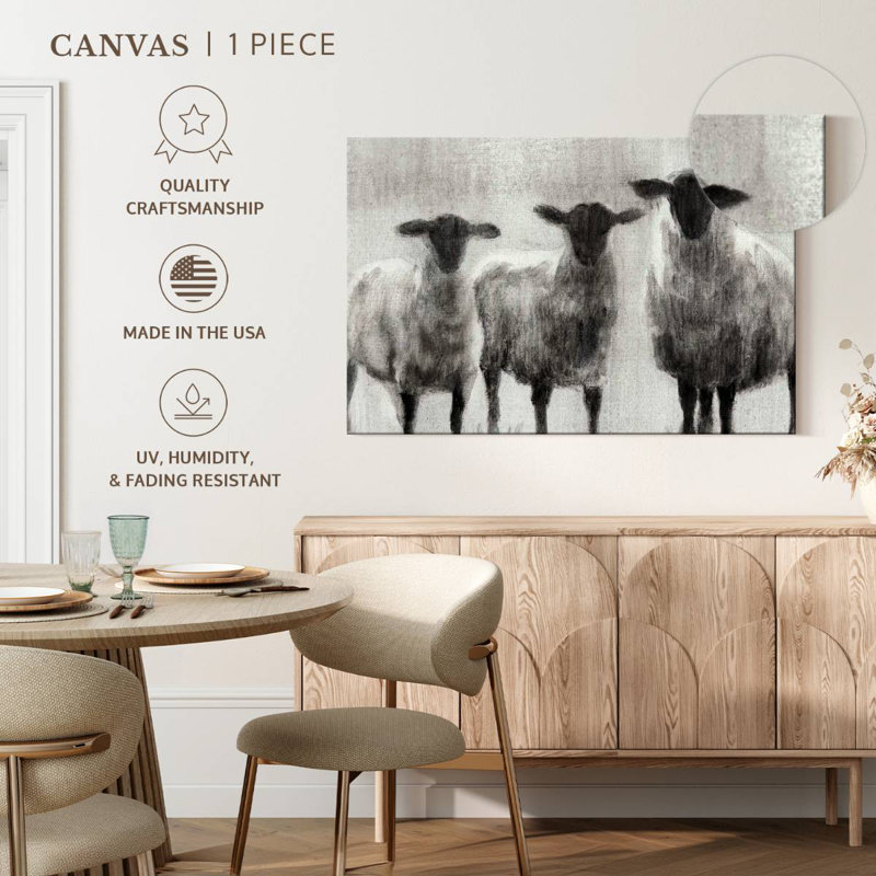 Mouton rustique Brampt I, H 34 po x l 51 po