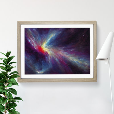 Neon Galaxy Vol.4 1 Piece Single Picture Frame Wall Art