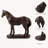 Rustic Resin Horse Statue Home Decor Figurine
