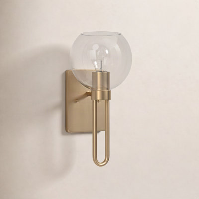 Single Transparent Dimmable Bath Sconce