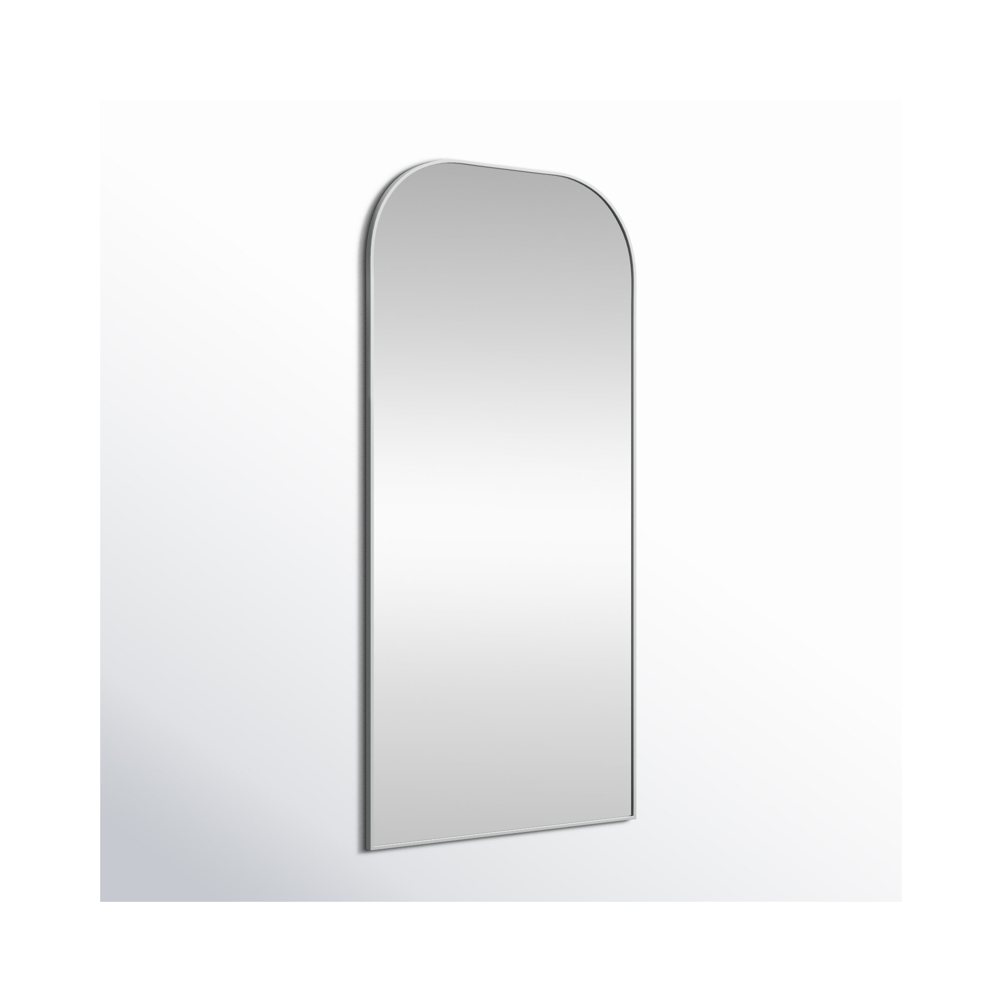 Sabine Metal Wide Arch Wall Mirror, 72" x 35", Silver
