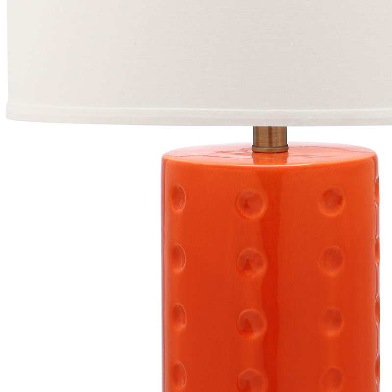 Gunna Ceramic Table Lamp, Orange