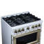 Cuisinière au gaz 36 po blanc Ambader