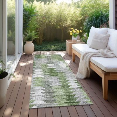 Tapis intérieur / extérieur en polyester tissé à la machine Kaysn