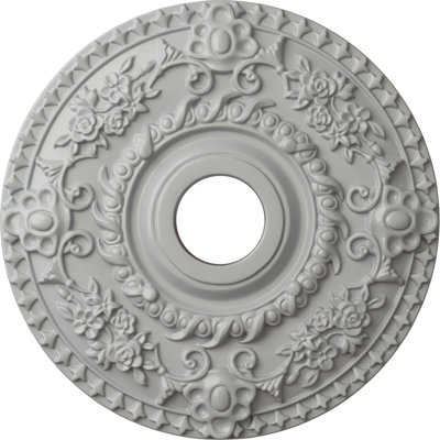 Endurathane Warsaw Ceiling Medallion, 18"OD x 3 1/2"ID x 1 3/8"P (Fits Canopies up to 3 1/2"), Hand-Painted Firebrick Finish