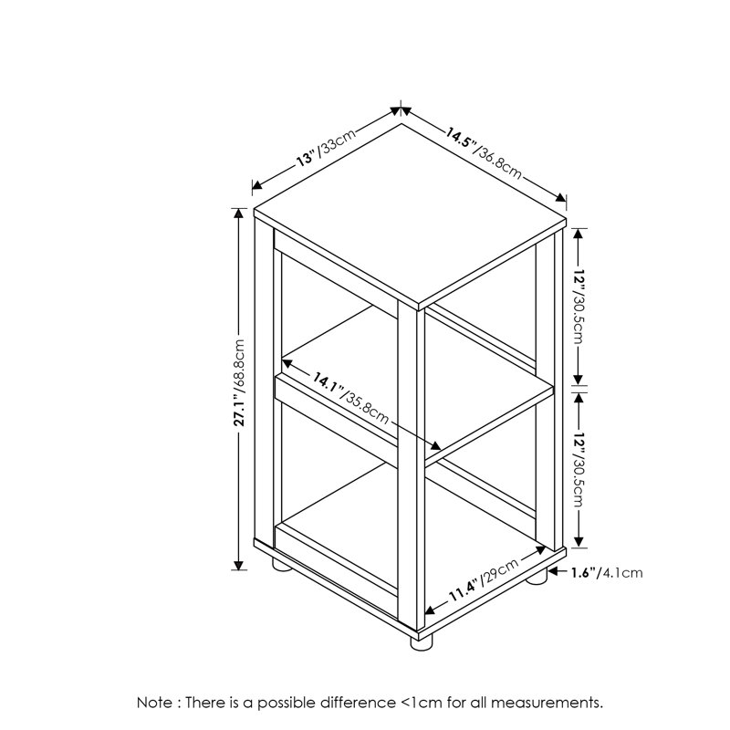 Renold End Table, Grey