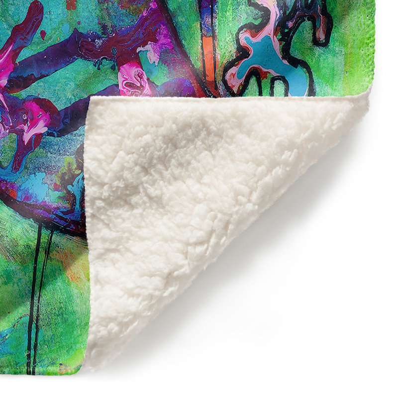 Couverture sherpa douce avec you, l 68 po x L 80 po