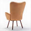 Fauteuil à oreilles Mid-Century moderne capitonné-397795687