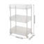 3-Tier Transparent Rolling Storage Cart