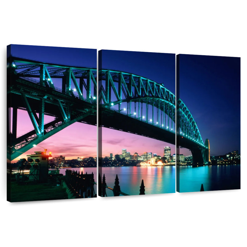 Nicci Sydney Harbour Bridge de nuit, H 24 po x l 38 po