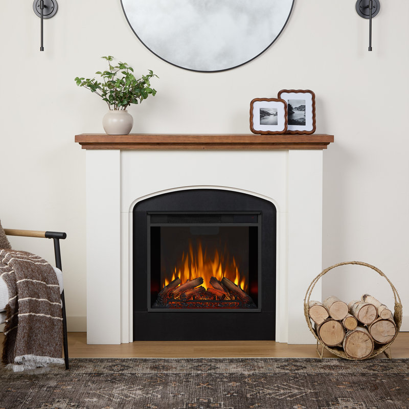 Anika 49" W Electric Fireplace with Mantel