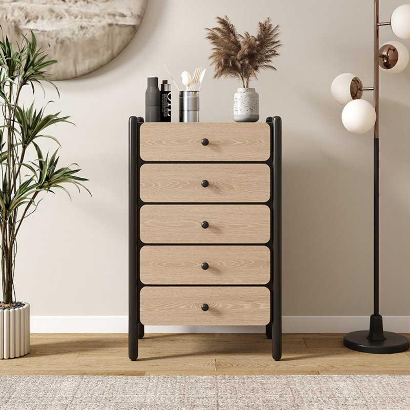Commode naturelle française, Noir / brun