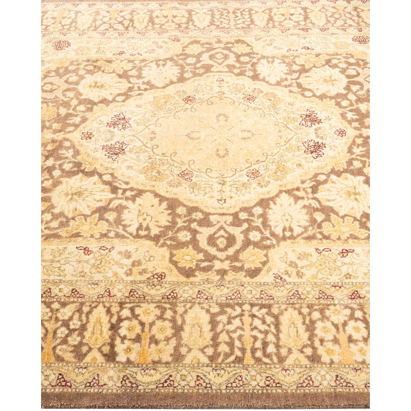 Valerya One-of-a-Kind 3' 10" X 6' 1" 2000s Wool Area Rug in Brown