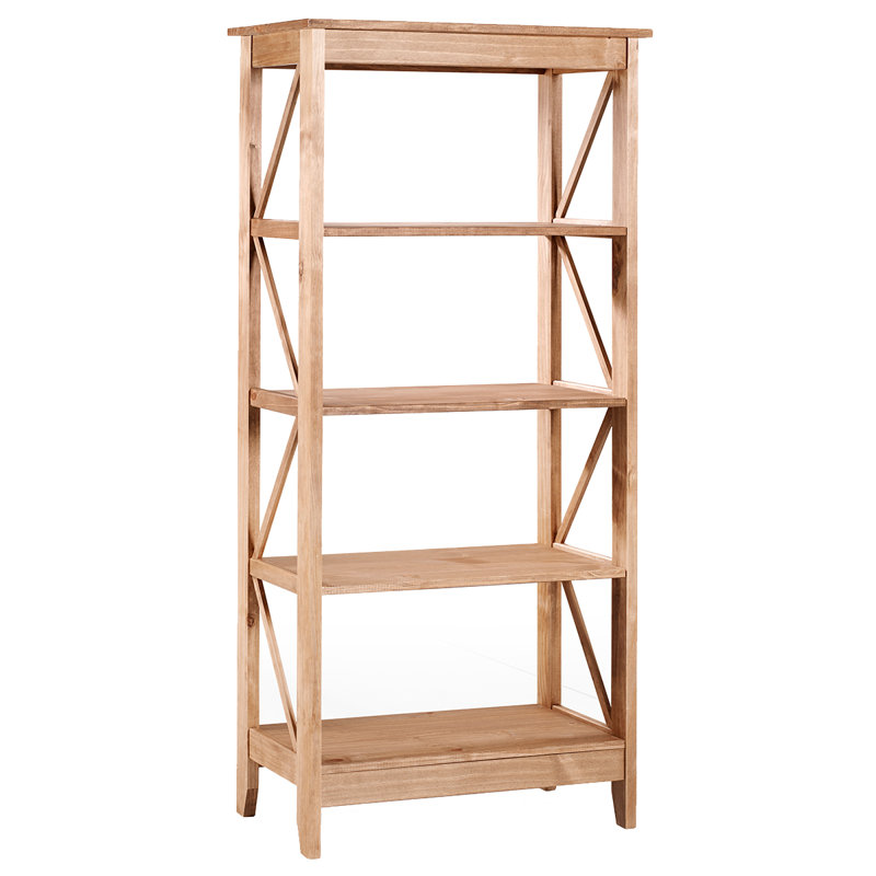 Louissaint 31.50'' W Solid Wood Shelving Unit, Natural