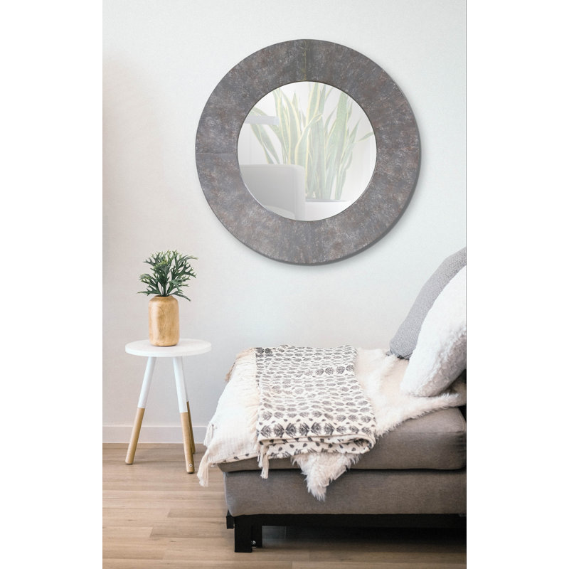 Gualdim Round Metal Wall Mirror