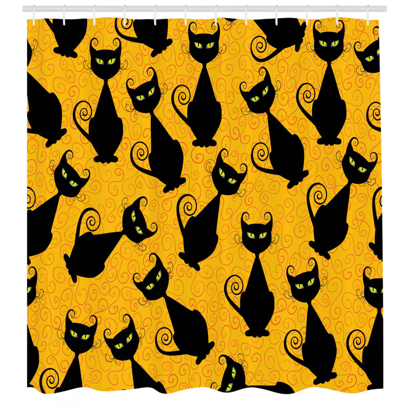 Shower Curtain with Hooks Included, 75" H x 69" W
