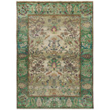 Green Alchemy Traditional Silk Blend Rug - 4'10" x 7'2"