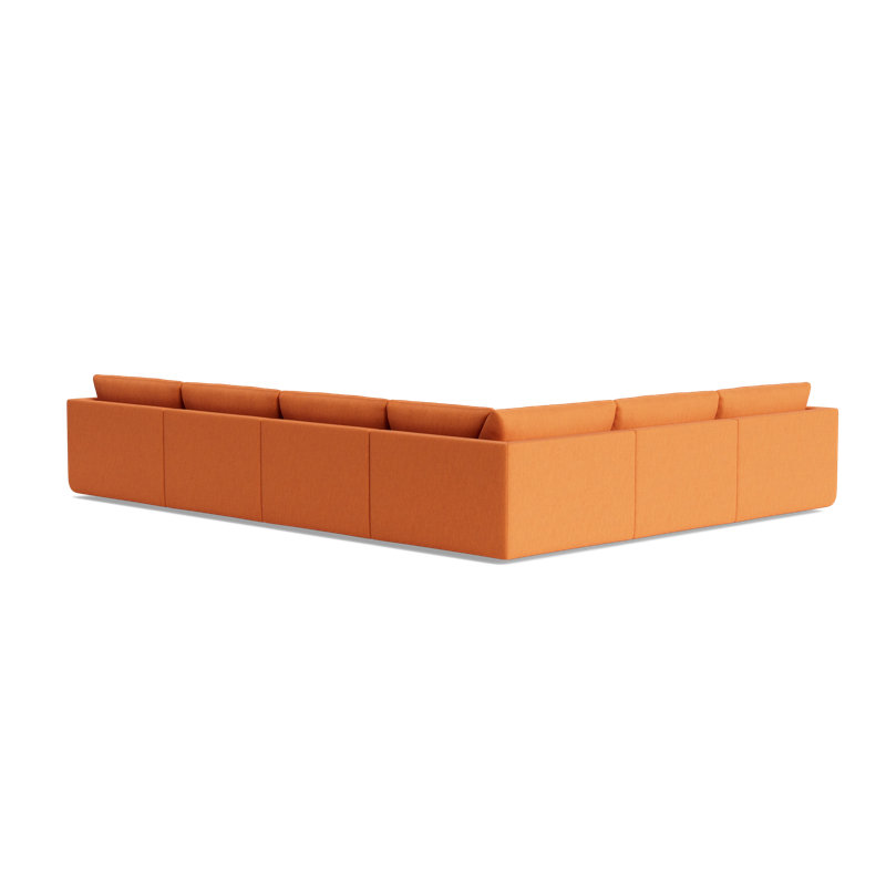 Eva Modular Sectional, Performance Weave - Carrot