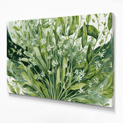 Art mural sur toile vert