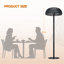 Chauffe-terrasse électrique portatif 1500W-134405375