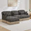 Canapé 100 po confortable en forme de L 100 po Chenille Leopard-344792491