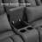 Iyed Faux Leather Home Theater Seating with Cup Holder-241821797