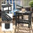Outdoor Side Table, 2-Tier Shower Bench with Non-Slip Pads and Handles, HDPE Weather Resistant Patio End Table for Patio, Pool, Porch-194674332