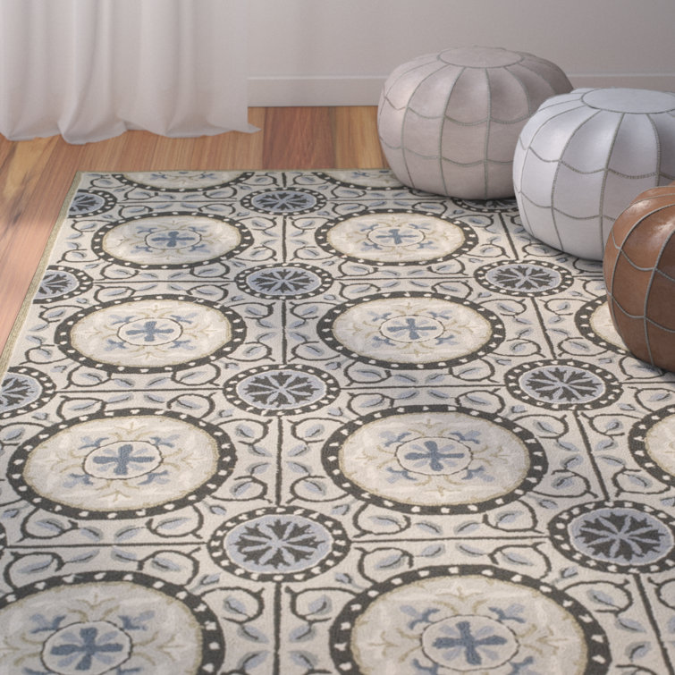 Childers Hand Hooked Performance Floral Rug