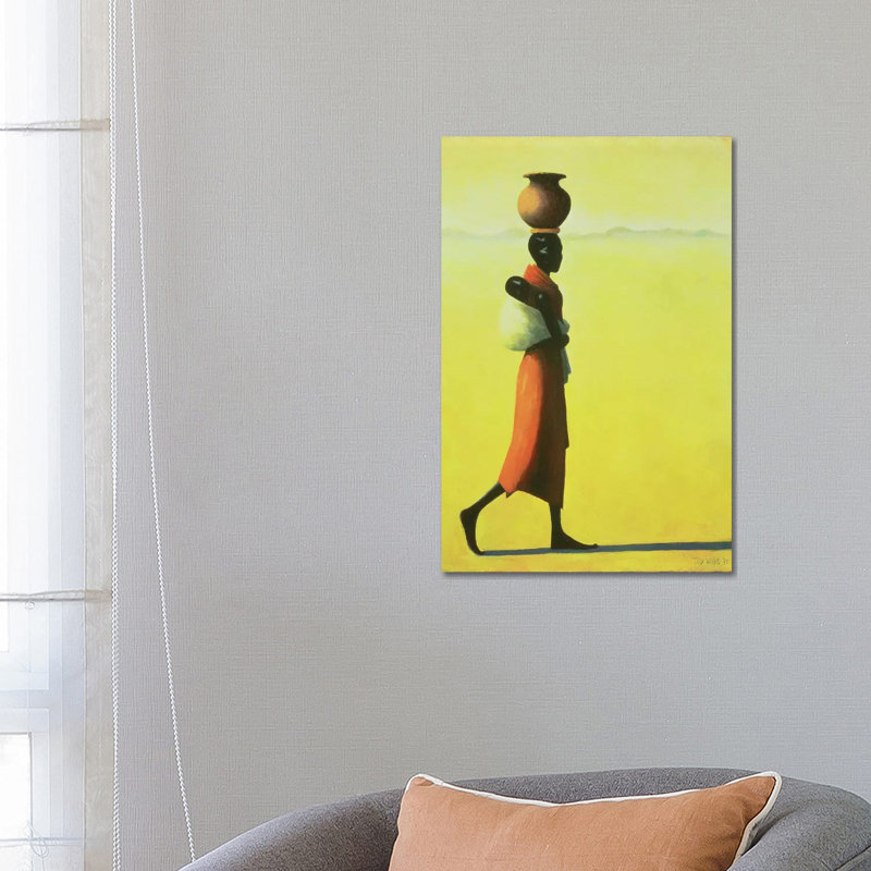 Woman Walking 1 Piece Wrapped Canvas Painting, 66.04 cm H x 45.72 cm W x 1.91 cm D