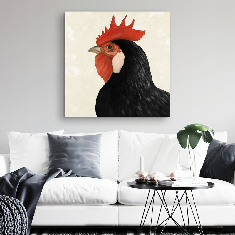 Beautilful hen - 32"x32" art on canvas