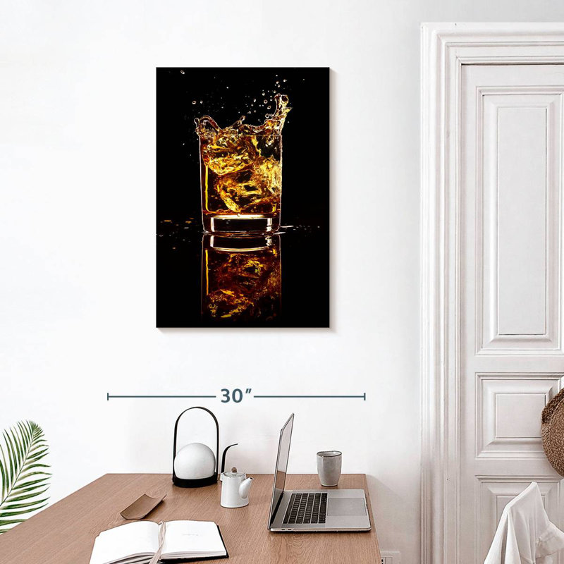 Yarlin Whiskey Splash, 30" H x 20" W