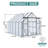 8x10FT Double Door Polycarbonate Greenhouse Raised Base and Anchor Aluminum Heavy Duty Walk-in Greenhouses for Outdoor Backyard in All Season-110204505-110204509