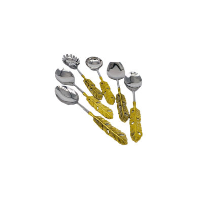 Giguere 6 Piece Stainless Steel Hostess Set