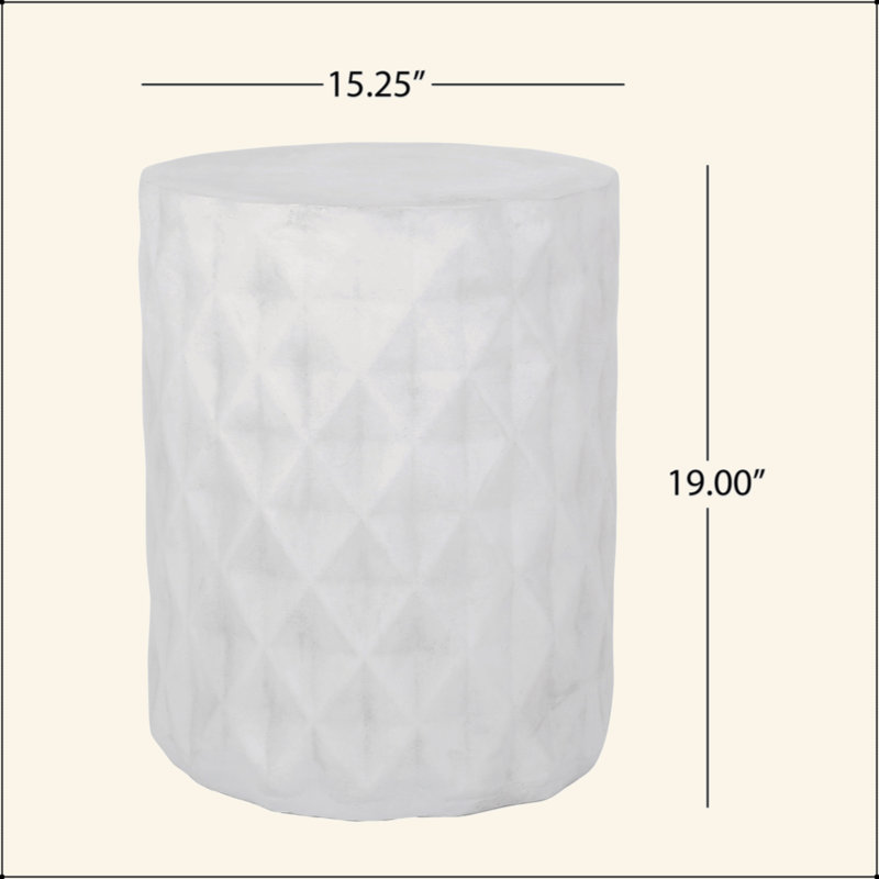 Table d'appoint en béton légère pour une utilisation polyvalente à l'extérieur
