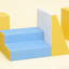 Soft Play With And Ramp For 12 - 36 Months Allows Exploration Exercise Of Creativity Foam Activity Featuring Climbing Crawling Stacking Made Safe
